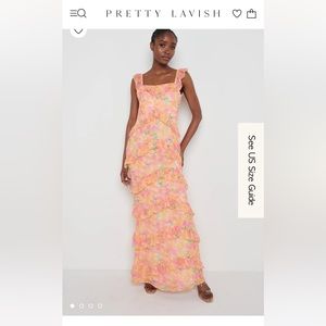 Pretty Lavish Ruffle Floral Dress